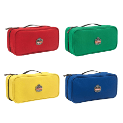 Ergodyne Arsenal 5875K Buddy Organizer Kit, Large, 10"L x 4-1/2"W x 3-1/2"H, Red; Green; Yellow; Blue