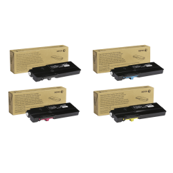 Xerox® C400 Extra-High-Yield Black And Cyan, Magenta, Yellow Toner Cartridges Combo, Pack Of 4, 106R03524,106R03526,106R03527,106R03525