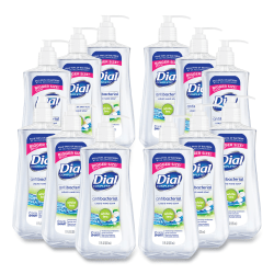 Dial® Antibacterial Liquid Hand Soap, White Tea Scent, 11 oz, 12/Carton