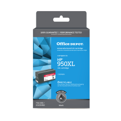Office Depot® Brand Remanufactured High-Yield Black Ink Cartridge Replacement For HP 950XL