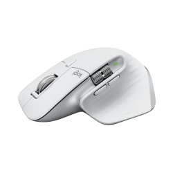Logitech MX Master 3S Mouse - Darkfield - Wireless - Bluetooth/Radio Frequency - 2.40 GHz - Pale Gray - 8000 dpi - Scroll Wheel - 7 Button(s)