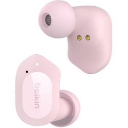 Belkin SOUNDFORM Play True Wireless Earbuds - Stereo - USB Type C - True Wireless - Bluetooth - Earbud - Binaural - In-ear - Noise Canceling - Petal