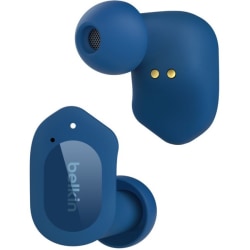 Belkin SOUNDFORM Play True Wireless Earbuds - Stereo - USB Type C - True Wireless - Bluetooth - Earbud - Binaural - In-ear - Noise Canceling - Blue