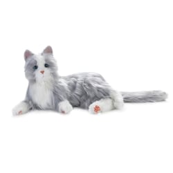 Joy For All® Companion Pet Cat Interactive Toy, 9-1/2", Gray/White