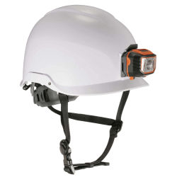 Ergodyne Skullerz 8974LED Class E Safety Helmet And LED Light, White