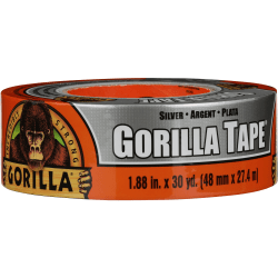 Gorilla Tape - 30 yd Length x 1.88" Width - 1 / Each - Silver
