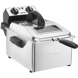 Cuisinart™ Professional Deep Fryer, 12-1/4"H x 11"W x 16-1/2"D, Silver