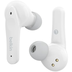 Belkin SOUNDFORM Nano Wireless Earbuds for Kids - Stereo - True Wireless - Bluetooth - 32.8 ft - Earbud - Binaural - In-ear - White