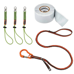 Ergodyne Squids® 3182 Tool Tethering Kit, 10 Lb, Orange/Gray