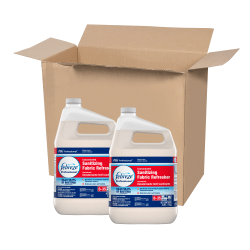 Febreze Professional Sanitizing Fabric Refresher, Fresh Scent, Concentrated, 1 Gallon, Case Of 2 Bottles
