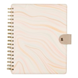 Citrine 12-Month Monthly/Weekly Classic Customizable Twin Loop Planner, 7" x 9-1/4", Serene Strata, July 2026-June 2027, Total Qty 1