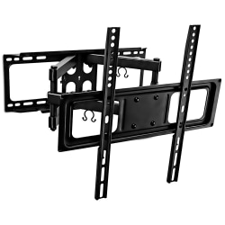 Mount-It Full-Motion Wall Mount For 32 - 55" TVs, 11"H x 10"W x 2-1/8"D, Black
