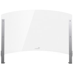 Rosseto Serving Solutions Connectable Buffet Sneeze Guard, 35-3/4"H x 48"W, 8-1/2" Pass-Through, Clear