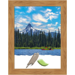 Amanti Art Wood Picture Frame, 22" x 28", Matted For 18" x 24", Carlisle Blonde