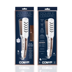 Conair® Wet-to-Dry Flat Iron, 1-1/2", White/Rose Gold