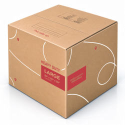 Office Depot® Brand Corrugated Moving & Storage Box, Kraft, 20"W x 20"H x 20"D, Total Qty 1