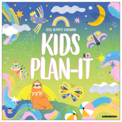 2026 Willow Creek Press Art & Design Monthly Wall Calendar, 12" x 12", Kid’s Plan It Calendar, January To December, 51672