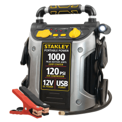 STANLEY® J5C09 1,000-Amp-Peak 12-Volt Rechargeable Jump Starter with Air Compressor,