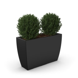 Mayne Kobi Trough Planter, 24"H, Black