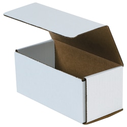 Partners Brand 11" Corrugated Mailers, 4"H x 4"W x 11"D, White, Pack Of 50