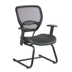 Office Star™ Space Seating 55 Series Air Grid® Deluxe Visitor's Chair, Black