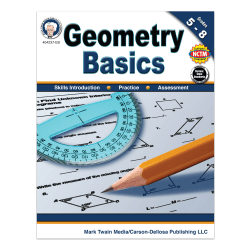 Mark Twain Media Geometry Basics Workbook, Grades 5 - 8