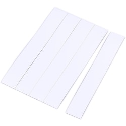 MasterVision® "6 Magnetic Dry-Erase Writable Strips, 6" x 0.88", White, Pack Of 25