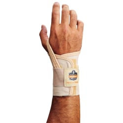 Ergodyne ProFlex 4000 Single-Strap Neoprene Wrist Support, Right, Large, Tan
