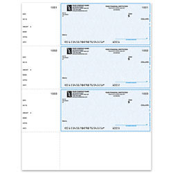 Custom Laser Multipurpose Wallet Checks For Quicken® / Quickbooks® / Microsoft®, 8 1/2" x 11", Box Of 250