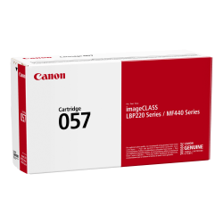 Canon® 057 Black Toner Cartridge, 3009C001