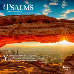 2026 BrownTrout Psalms Monthly Mini Wall Calendar, 7" x 7", Inspiration, January to December 2026, 9798330705191