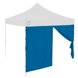 Ergodyne SHAX 6196 Pop-Up Tent Sidewall With Zipper Door, 10' x 10', Blue, Total Qty 1