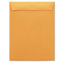 Universal® Center Seam 10" x 13" Manila Catalog Envelopes, Gummed Closure, 24 Lb, Brown Kraft, Box Of 250