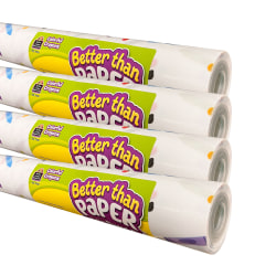 Teacher Created Resources Better Than Paper Bulletin Board Rolls, Colorful Crayons, Pack Of 4 Rolls