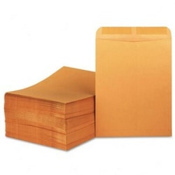Universal Side Seam Catalog Envelope - #105 (11.5" x 14.5") - 28lb - Gummed - Kraft - 250 / Box - Light Brown
