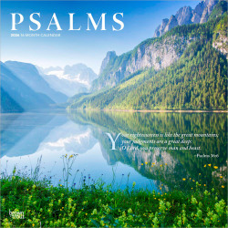 2026 BrownTrout Psalms Monthly Plastic-Free Square Wall Calendar, 12" x 12", Inspiration, January to December 2026, 9798330705207