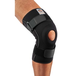 Ergodyne Proflex® 620 Knee Sleeve, With Open Patella/Spiral Stays, Large, Black