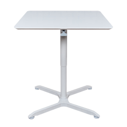 Luxor Square Cafe Table, 42-7/16"H x 36"W x 36"D, White