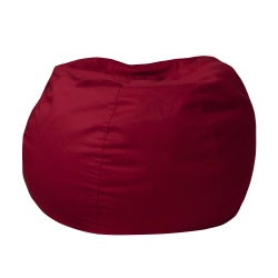 Flash Furniture Small Bean Bag Chair For Kids And Teens, Red