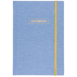 Eccolo Style Journal, 6" x 8", 256 Pages, Chambray/Blue Linen/Ivory