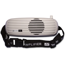 AmpliVox Beltblaster Pro Personal Audio System - 5 W Amplifier - Built-in Amplifier - Battery Rechargeable - White