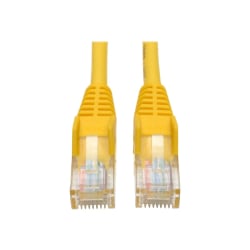 Eaton Tripp Lite Series Cat5e 350 MHz Snagless Molded (UTP) Ethernet Cable (RJ45 M/M), PoE - Yellow, 15 ft. (4.57 m) - Patch cable - RJ-45 (M) to RJ-45 (M) - 15 ft - UTP - CAT 5e - IEEE 802.3ba - molded, snagless, stranded - yellow