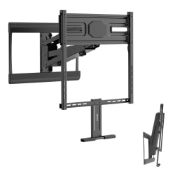 Mount-It! MI-395 Height-Adjustable Fireplace TV Mount For 43"-70" TVs, 16-1/2"H x 25-1/4"W x 23"D, Black