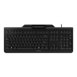 CHERRY SECURE BOARD 1.0 - Keyboard - with NFC - USB - US with Euro symbol - key switch: CHERRY LPK - black