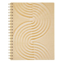 TUL® Spiral-Bound Notebook, Junior Size, 1 Subject, Narrow Ruled, 80 Sheets, Yellow Swirl