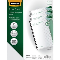 Fellowes Futura™ Presentation Covers, Oversize, Frosted, 25 pack,