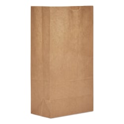 General Grocery Paper Bags, 11"H x 5-1/4"W x 3-1/2"D, Kraft Brown, Pack Of 500 Bags