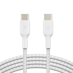 Belkin BoostCharge Braided USB-C To USB-C Cable, 1M/3.3ft, White