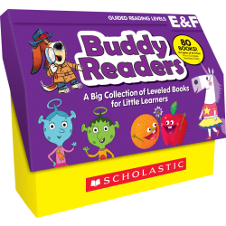 Scholastic Buddy Readers Books, 10-15/16"H x 13-5/16"W x 5-1/8"D, Pre-K, Pack Of 81 Books