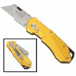 SKILCRAFT® General Purpose Folding Utility Knife - Knife - 1 x Knife - Yellow - 1 / Each